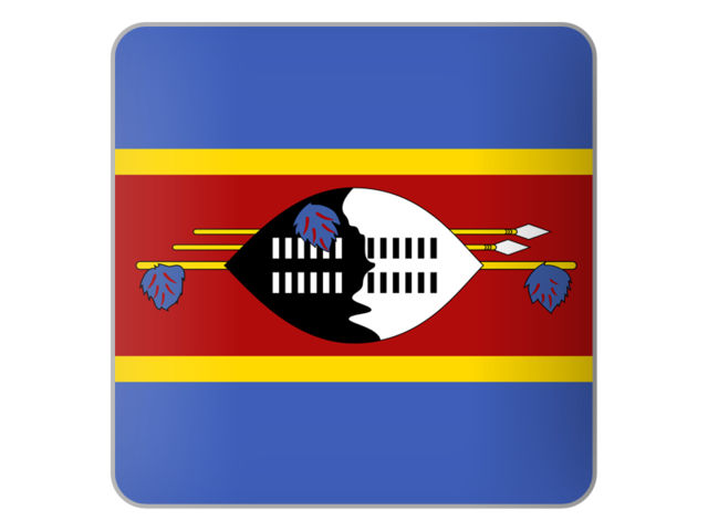 Square icon. Download flag icon of Swaziland at PNG format
