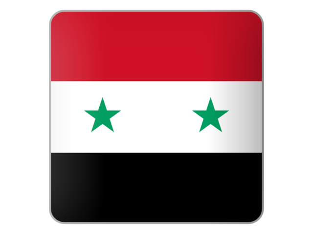 Square icon. Download flag icon of Syria at PNG format