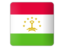 Tajikistan. Square icon. Download icon.