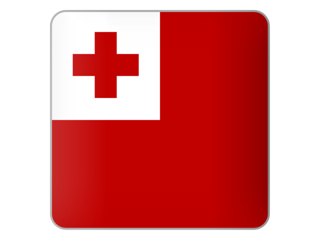 Square icon. Download flag icon of Tonga at PNG format