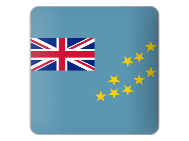 Square icon. Download flag icon of Tuvalu at PNG format