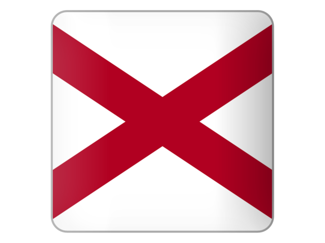 Square icon. Download flag icon of Alabama
