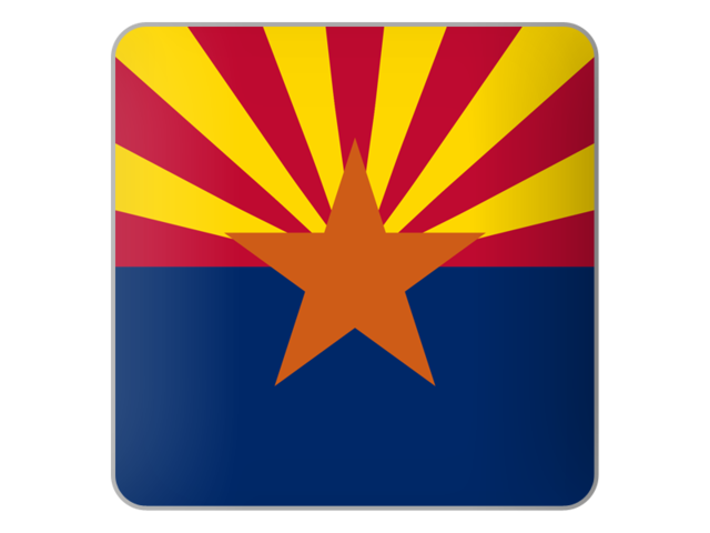 Square icon. Download flag icon of Arizona