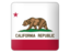 Flag of state of California. Square icon. Download icon