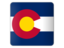 Flag of state of Colorado. Square icon. Download icon