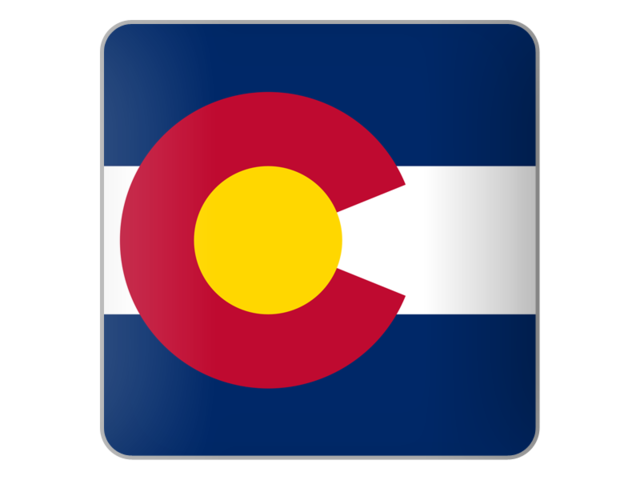 Square icon. Download flag icon of Colorado