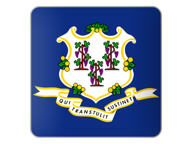 Square icon. Download flag icon of Connecticut