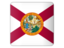 Flag of state of Florida. Square icon. Download icon
