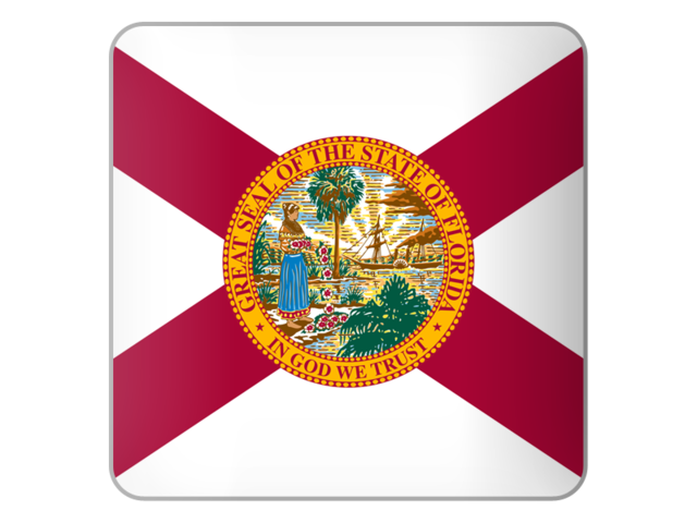 Square icon. Download flag icon of Florida