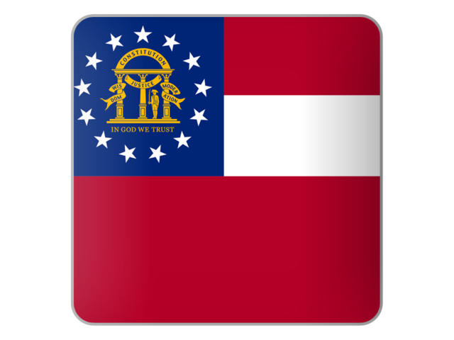 Квадратная иконка. Загрузить иконку флага штата Джорджия