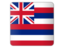 Flag of state of Hawaii. Square icon. Download icon