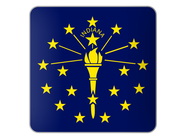 Square icon. Download flag icon of Indiana