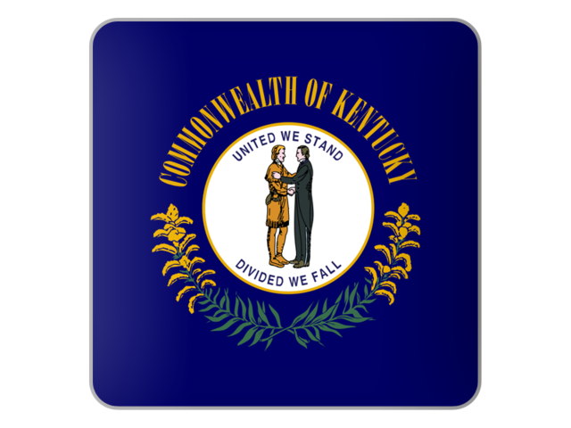 Квадратная иконка. Загрузить иконку флага штата Кентукки