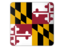 Flag of state of Maryland. Square icon. Download icon