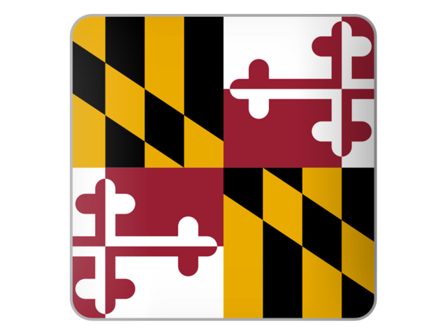 Квадратная иконка. Загрузить иконку флага штата Мэриленд