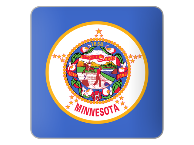 Квадратная иконка. Загрузить иконку флага штата Миннесота