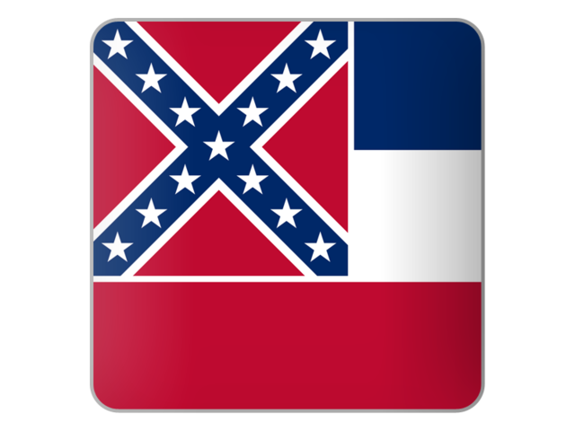 Square icon. Download flag icon of Mississippi