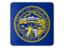 Flag of state of Nebraska. Square icon. Download icon