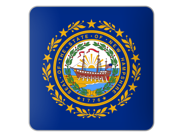 Square icon. Download flag icon of New Hampshire