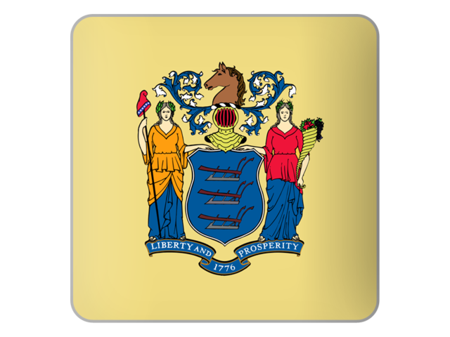 Квадратная иконка. Загрузить иконку флага штата Нью-Джерси