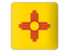 Flag of state of New Mexico. Square icon. Download icon