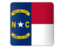 Flag of state of North Carolina. Square icon. Download icon
