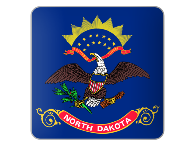 Square icon. Download flag icon of North Dakota