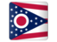 Flag of state of Ohio. Square icon. Download icon