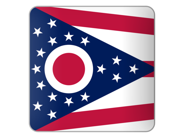 Square icon. Download flag icon of Ohio