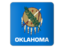 Flag of state of Oklahoma. Square icon. Download icon