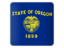 Flag of state of Oregon. Square icon. Download icon