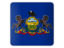 Flag of state of Pennsylvania. Square icon. Download icon