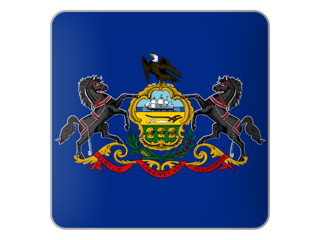 Квадратная иконка. Загрузить иконку флага штата Пенсильвания