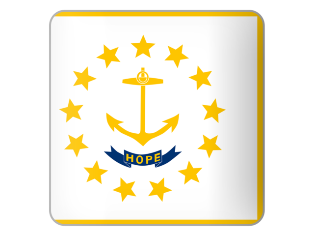 Square icon. Download flag icon of Rhode Island