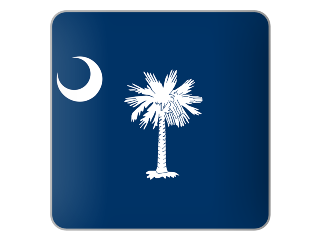 Квадратная иконка. Загрузить иконку флага штата Южная Каролина