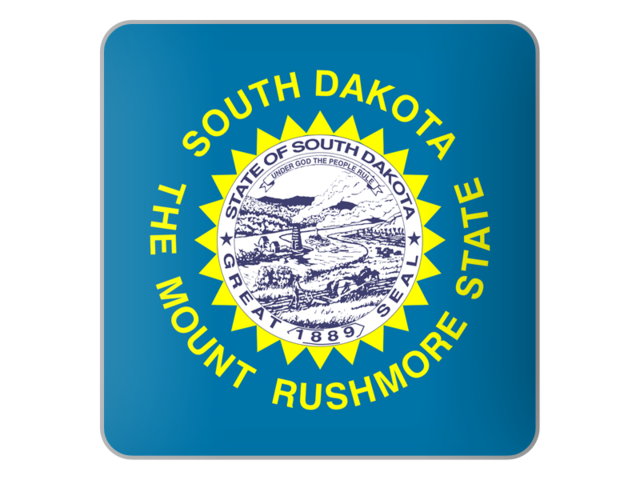 Square icon. Download flag icon of South Dakota