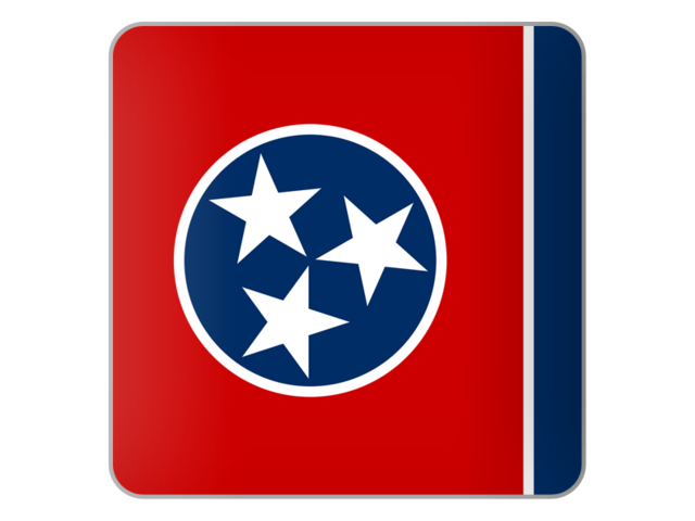 Квадратная иконка. Загрузить иконку флага штата Теннесси
