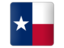 Flag of state of Texas. Square icon. Download icon