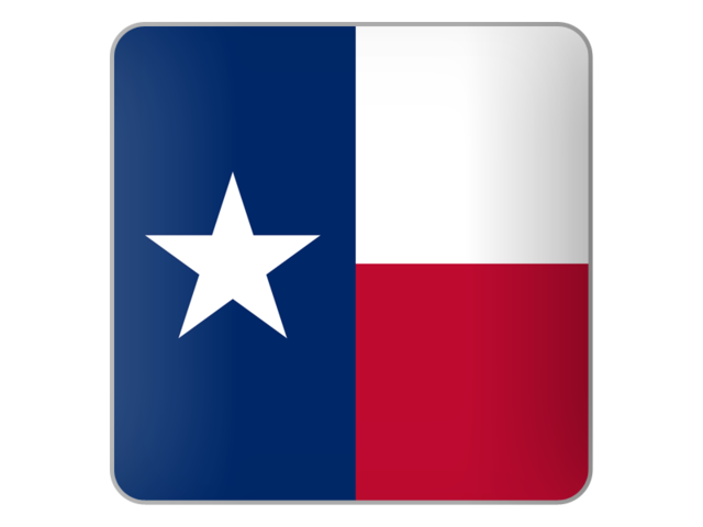 Square icon. Download flag icon of Texas