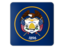 Flag of state of Utah. Square icon. Download icon