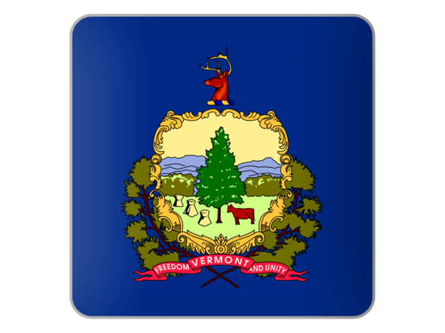 Square icon. Download flag icon of Vermont