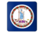 Flag of state of Virginia. Square icon. Download icon