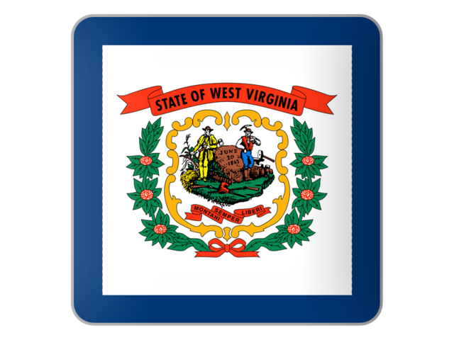 Square icon. Download flag icon of West Virginia