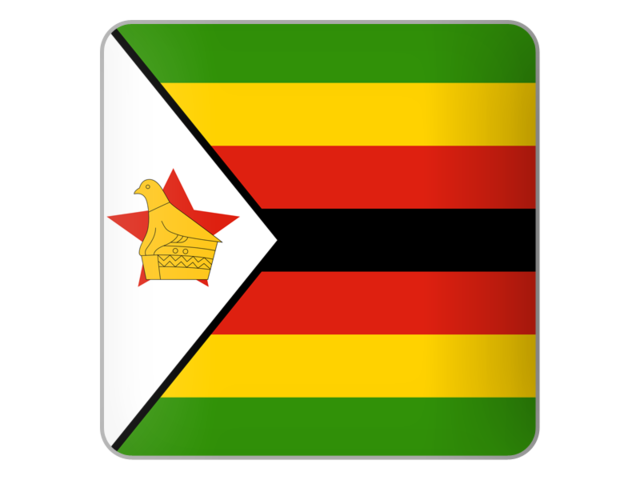 Square icon. Download flag icon of Zimbabwe at PNG format