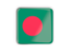 Bangladesh. Square icon with metallic frame. Download icon.