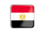 Egypt. Square icon with metallic frame. Download icon.