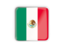 Mexico. Square icon with metallic frame. Download icon.