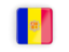 Andorra. Square icon with frame. Download icon.