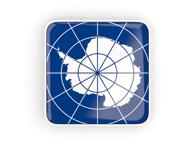 Square icon with frame. Download flag icon of Antarctica at PNG format