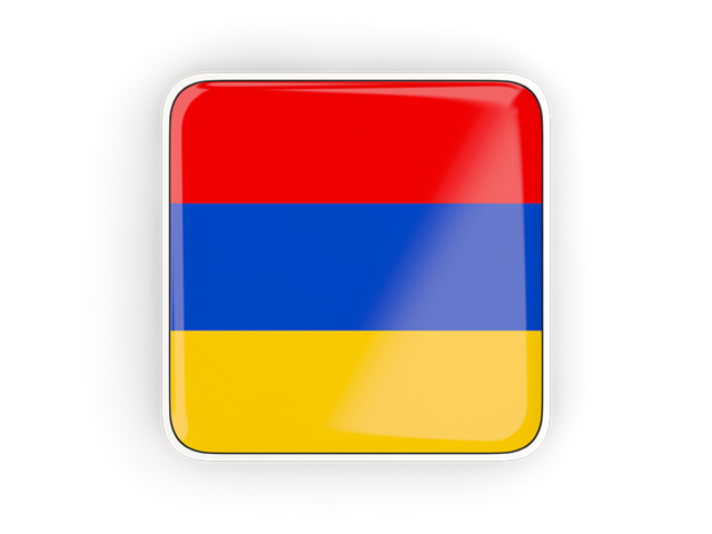 Square icon with frame. Download flag icon of Armenia at PNG format